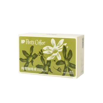 Peet's Coffee皮爷peets 纯萃咖啡液0糖0脂茉莉风味美式拿铁冷萃液33ml*10-冷藏