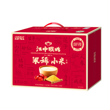 江中猴姑米稀小米红枣养胃米糊24天早餐代餐营养品滋补送长辈中秋礼盒720g