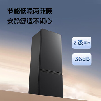 TCL 171L两门冰箱二级能效直冷小户型低音养鲜冰箱迷你小型出租房家用电冰箱R171L1-B