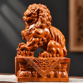 獅子(木製) 狮子木雕排行- 京东