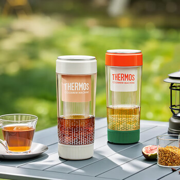 膳魔师（THERMOS）咖啡冷萃机/冷萃杯无线便携一键萃取冷萃壶夏季全自动家用小型 快速冷萃 EHA-3502E-P