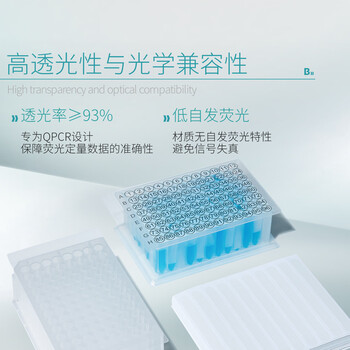 比克曼生物（BKMAM）PCR封板膜96孔板封板膜深孔板酶标板塑料封口膜压敏膜 【胶粘透明】封板膜100片/包