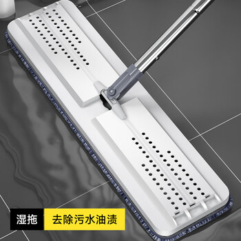 五月花平板拖把特大号45CM2配布杆长128CM刮刮桶免手洗拖把拖地神器 五月花平板拖把特大号45CM2配布杆长128CM刮刮桶免手洗拖把拖地神器