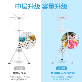 天骏小天使（TIJUMP）干衣机烘干机家用 婴儿衣服衣物内裤内衣消毒机双层烘衣机风干机 容量10公斤 BL-1Y23