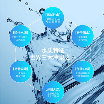 天匠五大连池天然苏打水400ML*20弱碱性小分子矿泉水无添加