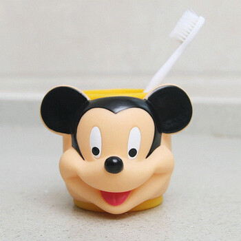 卡通儿童刷牙杯子可爱宝宝漱口杯带手柄摔不烂迪斯尼动漫水杯 米老鼠