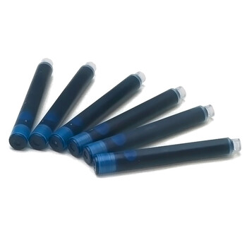 英雄（HERO） 墨囊359钢笔墨囊[6支装] 纯蓝色