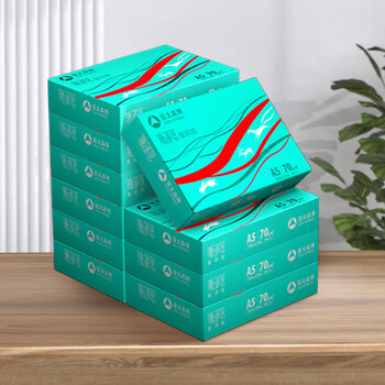 亚太森博派部落A5打印纸 70g500张*10包 双面复印纸 高性价比 发票财务凭证纸 整箱5000张【造纸源头厂牌】