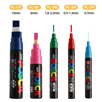 uni三菱POSCA丙烯马克笔(太字)浅蓝色单支PC-8K画笔海报广告记号笔绘画手绘涂鸦笔画画水彩笔 uni三菱POSCA丙烯马克笔(太字)浅蓝色单支PC-8K画笔海报广告记号笔绘画手绘涂鸦笔画画水彩笔