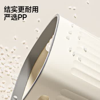 五月花手提压圈垃圾桶客厅家用网红2026新款12L奶黄色卫生间厕所垃圾桶