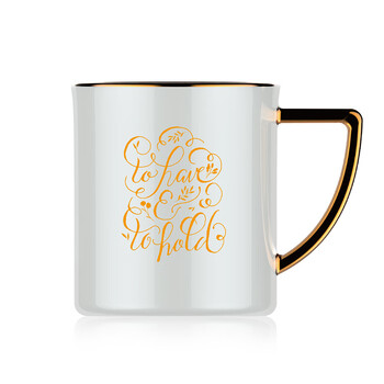 特美刻TOMIC北欧简约风陶瓷马克杯TC85001早餐咖啡牛奶茶杯300ml白色RH.