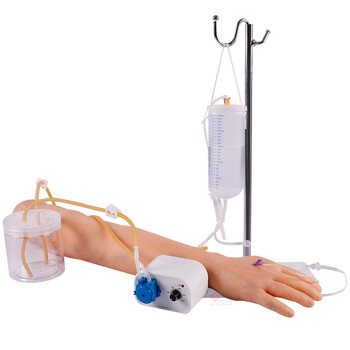 勤良高级全功能静脉穿刺及肌肉注射训练手臂模型三角肌肉注射静脉穿刺输液采血训练模型（带血液循环） QL/HS3