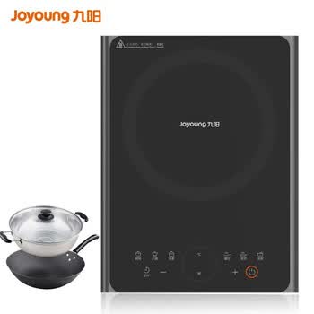 九阳（Joyoung）家用多功能防辐射电磁炉 2200W大功率 IH加热定时电磁灶 11档火力配双锅 C22-F4深空灰
