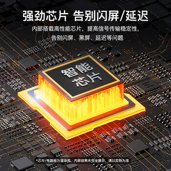 秋叶原（CHOSEAL）HDMI转VGA线转接器 高清视频转换头线 电脑台式机笔记本PS5小米电视盒子显示器投影仪连接线QS6933