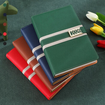 法拉蒙 2026年日程本365日一天一页时间管理每日计划表工作笔记本本子加厚手册便携手帐本可定制 A5/绿色 法拉蒙 2026年日程本365日一天一页时间管理每日计划表工作笔记本本子加厚手册便携手帐本可定制 A5/绿色