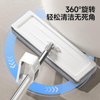 五月花平板拖把38cm2布拖把家用一拖净免手洗2026拖地神器墩布 五月花平板拖把38cm2布拖把家用一拖净免手洗2026拖地神器墩布