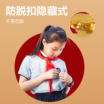得力（deli）【全网低价】得力(deli)少先队队徽 小学生少先队员队徽 立体安全扣 6枚装 50560