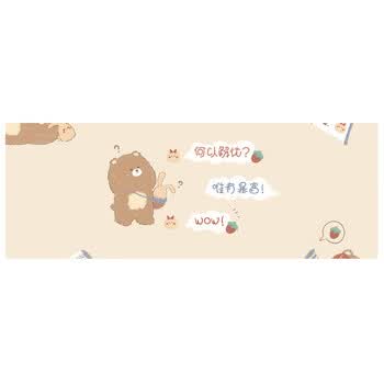 灵蛇（LINGSHE)鼠标垫800*300*3超大号加厚办公游戏鼠标垫学生电脑桌垫  精密锁边 P79 暴富熊