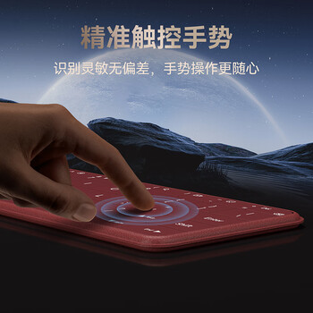 B.O.W航世HB416【华为DFH授权】折叠蓝牙星闪触控键盘适用华为平板手机Mate XTs充电无线键盘65键 黑色