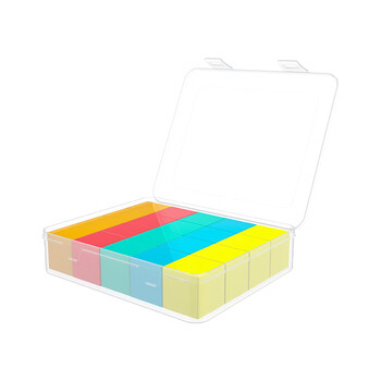 六鑫正方体20颗教具立体图形积木小方块几何模型学具盒一年级数学二四年级小学生数学文具学习用品