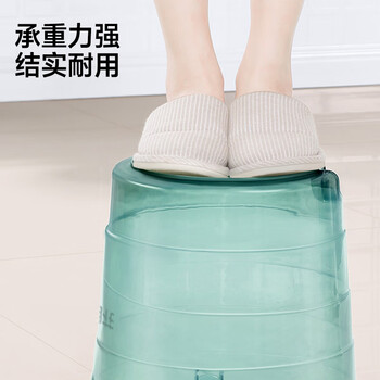 五月花水桶手提式U型底17L大容量加厚耐用宿舍泡脚家用洗车洗衣拖把桶 五月花水桶手提式U型底17L大容量加厚耐用宿舍泡脚家用洗车洗衣拖把桶