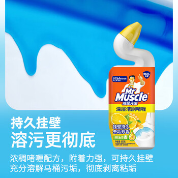 威猛先生(Mr Muscle)洁厕灵 600g*2瓶 柠檬草香 洁厕剂 马桶清洁 超市同款 威猛先生(Mr Muscle)洁厕灵 600g*2瓶 柠檬草香 洁厕剂 马桶清洁 超市同款