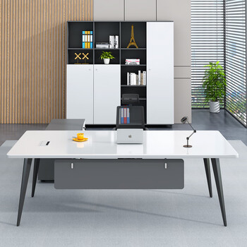 森菲亚 办公桌老板桌简约现代经理桌办公室单人主管桌办公家具