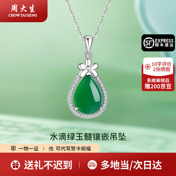水滴吊坠绿价格报价行情- 京东