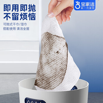 宝家洁除尘平板拖把25cm共175片除尘纸杆长124cm N2静电除尘