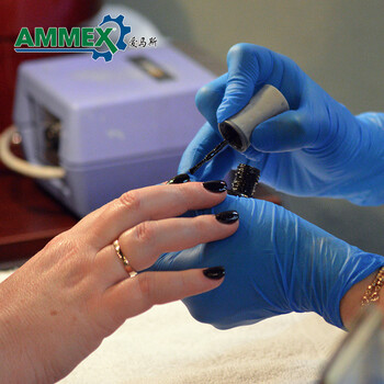 爱马斯一次性丁腈手套耐用型 防水耐污100只/盒 深蓝色 大号L码 爱马斯一次性丁腈手套耐用型 防水耐污100只/盒 深蓝色 大号L码