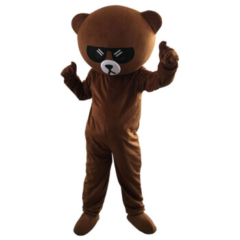 网红熊装抖音熊人偶服装行走成人发传单熊定制布朗熊本熊玩偶服装