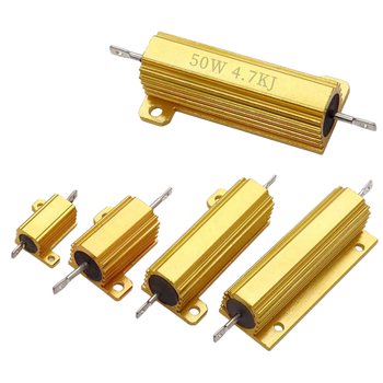 汇君50W全系列黄金铝壳电阻大功率电阻器 100R