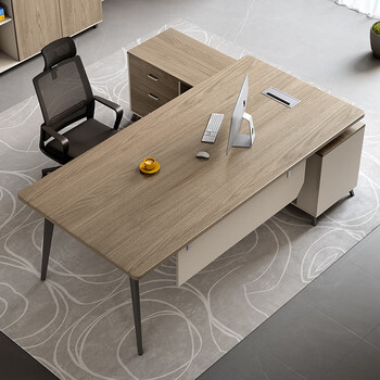 森菲亚老板桌简约现代主管桌办公家具经理室领导办公桌椅组合 1.6米 森菲亚老板桌简约现代主管桌办公家具经理室领导办公桌椅组合 1.6米