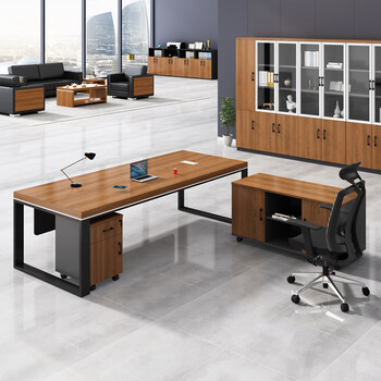 圣黎简约现代单人老板桌大班台主管经理办公桌椅组合1.4*0.7米单桌 圣黎简约现代单人老板桌大班台主管经理办公桌椅组合1.4*0.7米单桌