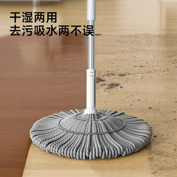 五月花拧水拖把45CM1布138CM必卡锁自拧水家用一拖净免手洗2026大号拖布