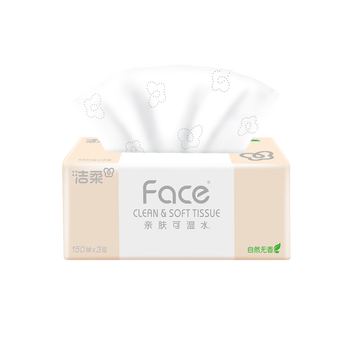 洁柔抽纸 粉face柔韧3层150抽*24包纸巾 可湿水面巾纸M码 整箱卫生纸 洁柔抽纸 粉face柔韧3层150抽*24包纸巾 可湿水面巾纸M码 整箱卫生纸