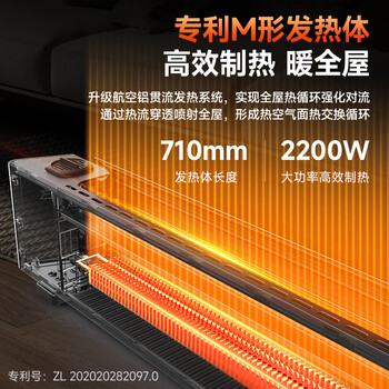 先锋(SINGFUN)石墨烯踢脚线取暖器整屋速热电暖器家用智能控温电暖气对流式遥控加热器DTJ-T11R 先锋(SINGFUN)石墨烯踢脚线取暖器整屋速热电暖器家用智能控温电暖气对流式遥控加热器DTJ-T11R