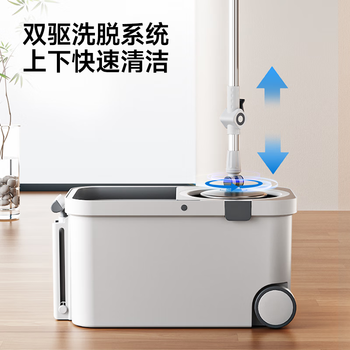 五月花旋转拖把带通一套4布免手洗家用一拖净2025擦地拖地桶吸水拖布