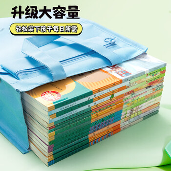 晨光(M&G)文具懒懒小熊猫小学生补习袋美术袋手提袋补课帆布包儿童书袋收纳袋 绿AGW910G361