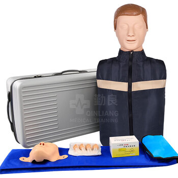 勤良CPR人工呼吸急救培训教学模型 气道开放胸外按压 心肺复苏训练假人QL/CPR130 心肺复苏训练假人