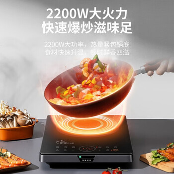 九阳（Joyoung）火锅节 电磁炉 一级降噪 2200W大火力 6D防水 双传感精准控温IH加热 C22-F7