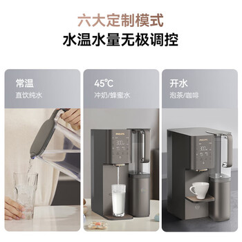 飞利浦（PHILIPS）净水器家用 加热直饮一体机台式即热净饮机富锶矿化直饮净水机ADD8638/93节日礼物礼品企业采购