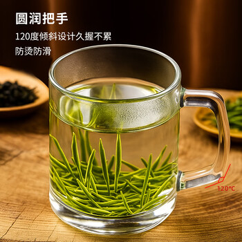 喜碧(Scybe)茶杯耐热玻璃杯办公杯玻璃茶杯带盖把手杯玻璃水杯格隆380ml 2只 喜碧(Scybe)茶杯耐热玻璃杯办公杯玻璃茶杯带盖把手杯玻璃水杯格隆380ml 2只