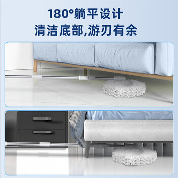 好媳妇旋转拖把38cm2个棉头液压杆旋风桶加大加厚免手洗懒人神器地拖