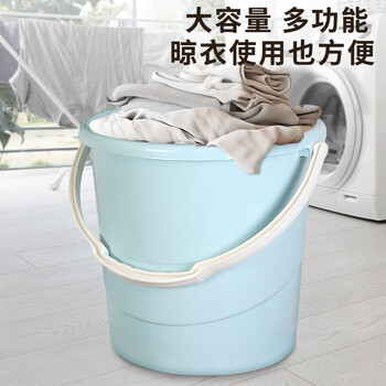 福爱家加厚水桶约24L大号加厚提水桶洗衣洗澡桶拖把桶洗车桶泡脚洗脚桶