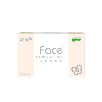 洁柔抽纸 粉face柔韧3层150抽*24包纸巾 可湿水面巾纸M码 整箱卫生纸 洁柔抽纸 粉face柔韧3层150抽*24包纸巾 可湿水面巾纸M码 整箱卫生纸