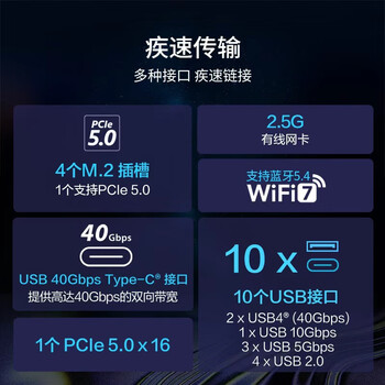 华硕PRIME X870-P WIFI主板 支持 CPU 9900X3D/9950X3D/9800X3D (AMD X870/socket AM5)