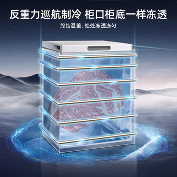 美菱141L单温家用冷柜低霜直冷定频一级能效-35°速冻机械控温彩钢面板BC/BD-141DT白