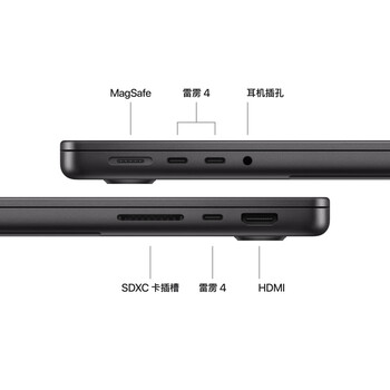 Apple/苹果AI笔记本/2025款MacBookPro14英寸M5(10+10核)16G 1T深空黑色纳米玻璃笔记本电脑Z1KJ0002G