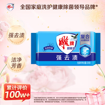 雕牌 超能皂 洁净芳香 226g 强去渍 易漂易清 雕牌 超能皂 洁净芳香 226g 强去渍 易漂易清